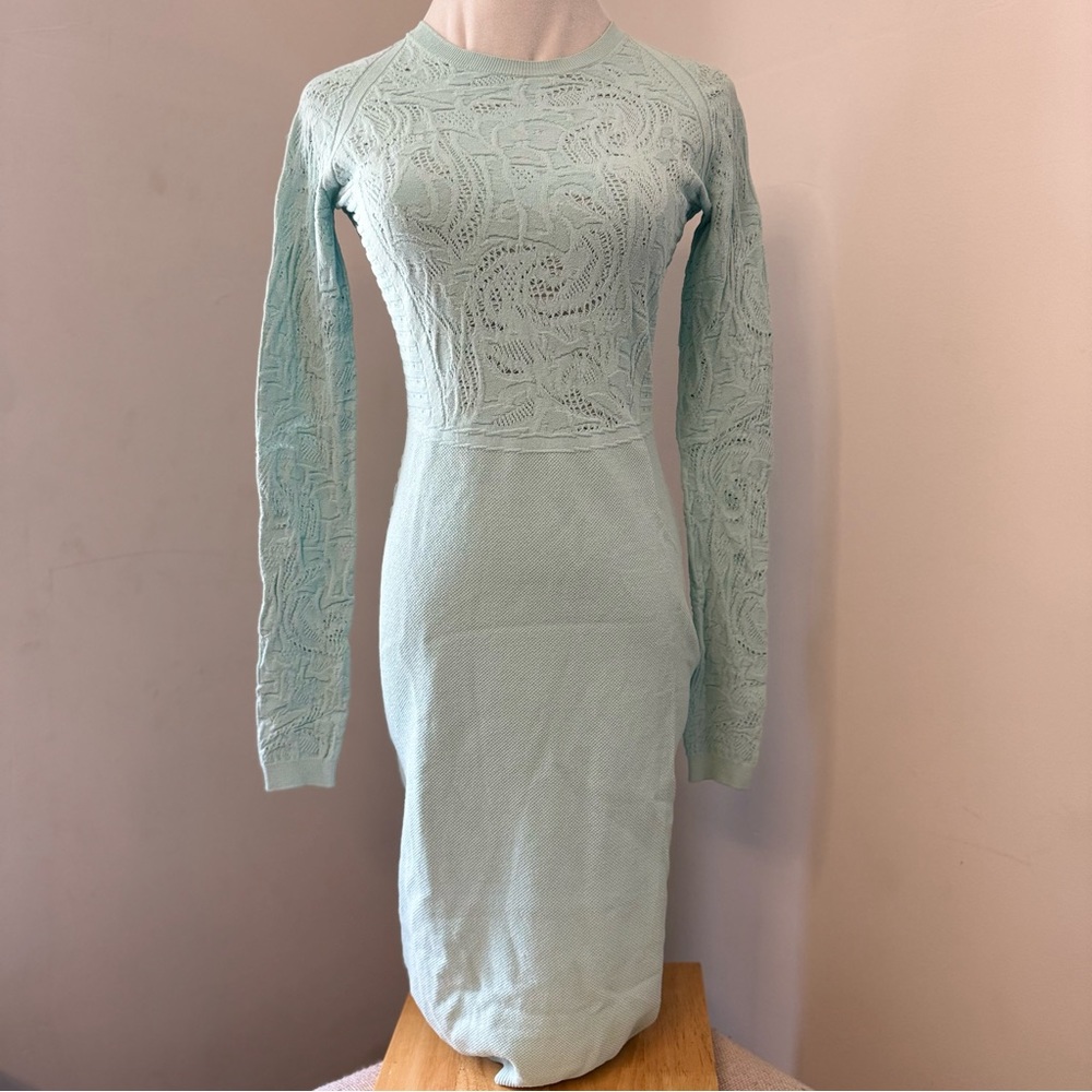 VERSACE DRESS baroque knit long sleeve